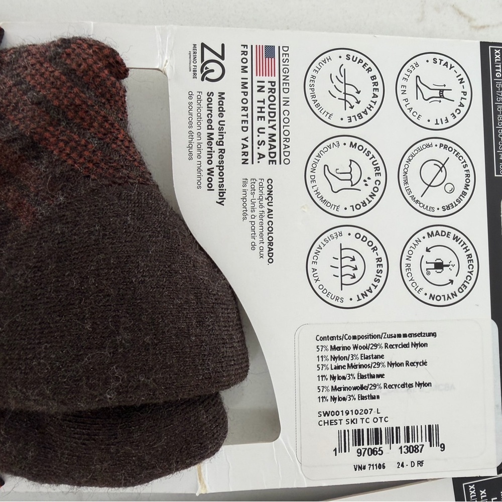 Smartwool Unisex Ski and Hike Liner Socks - NWT - BUNDLE of TWO Pair/ large - Picture 6 of 8